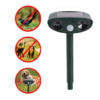 

Solar Power Ultrasonic Animal Repeller Outdoor Garden Fox Deterrent Mouse Dog Cat Bird Repeller Frighten Animal Repeller