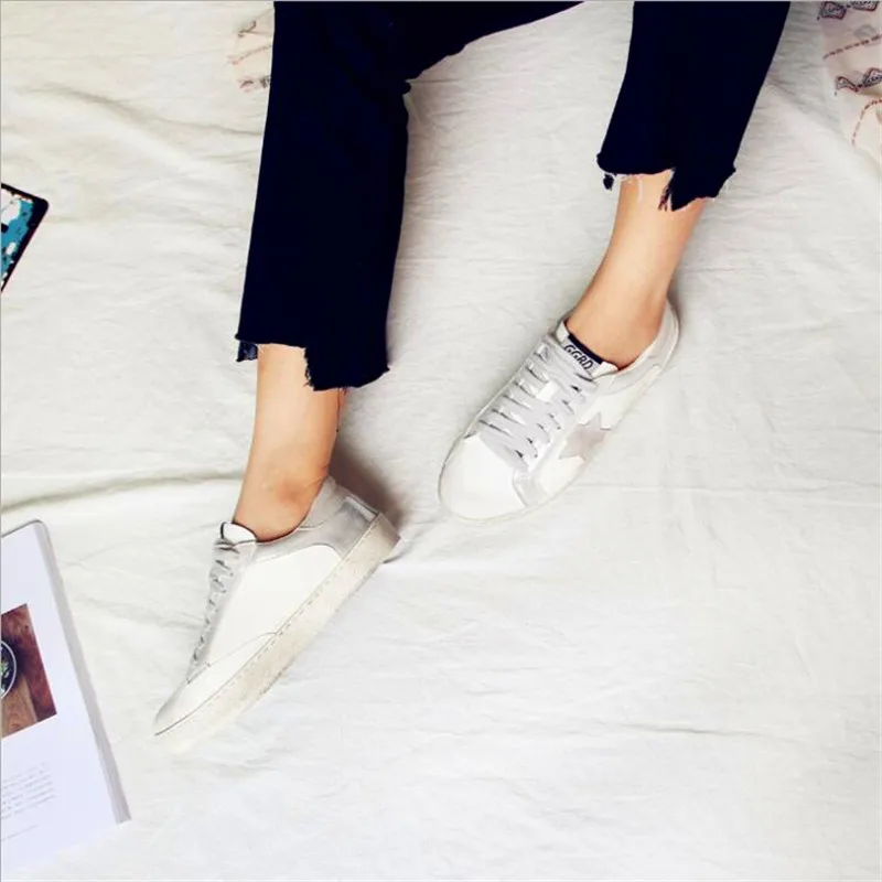 À Blanches Paillettes Tête Étoile Branches Sales Chaussures Nostalgique Female178 Nouvelle Printemps 1 Rétro Automne Rue Cinq Ronde Petites q811wF