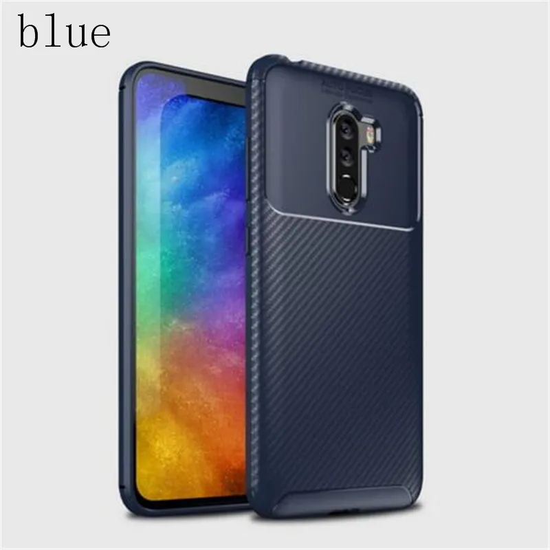 Funda de teléfono de lujo para Xiaomi Pocophone F1 Armor Fundas de silicona suave funda para Xiaomi poco f1 Capa accesorios PocoPhone F1
