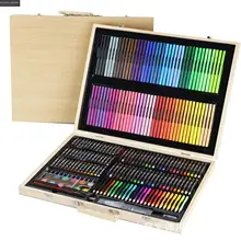 245в1 цветные мелки набор акварельных красок для детей Художественный набор для детей качественные школьные принадлежности для детей карандаш художника коробка стационарная