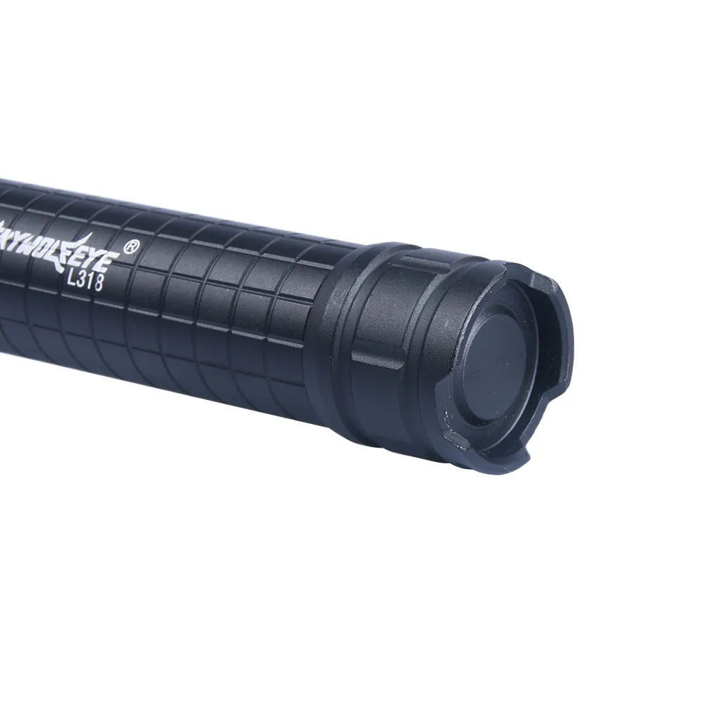Skywolfeye 2 Mode XH-P50 LED 26650 Flashlight Outdoor Camping Torch Aluminum Alloy Rechargable Black#5J23
