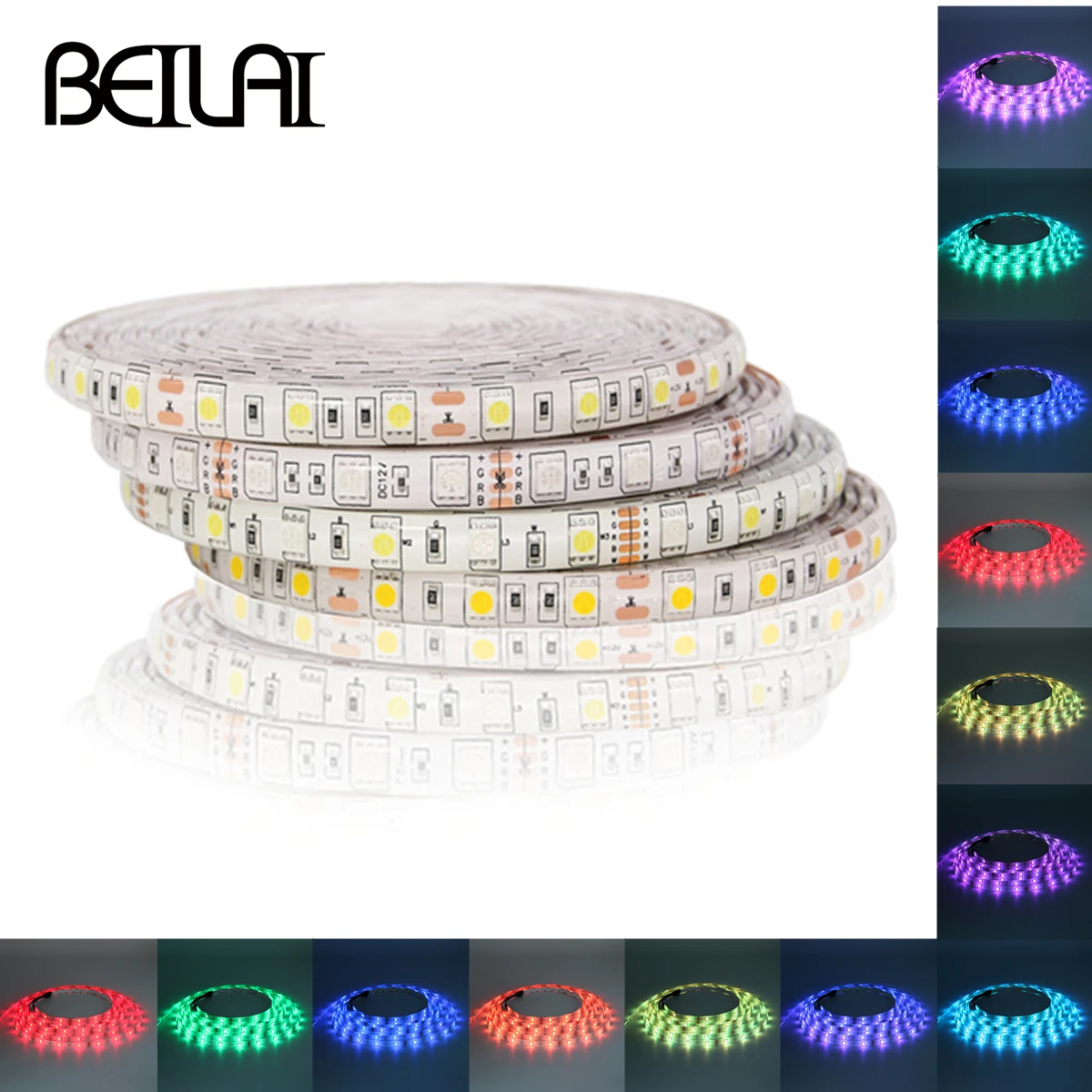cheap DC12V 5M LED Strip 5050 RGB,RGBW,RGBWW 60LEDs m Flexible Light 5050 LED Strip RGB White,Warm white,Red,Blue,Green