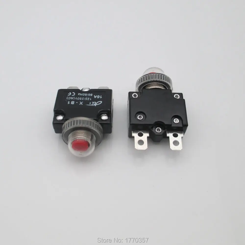 

1pcs Dustproof and waterproof reset thermal switch 3A 6A 10A 16A overload protection circuit breaker overload protector