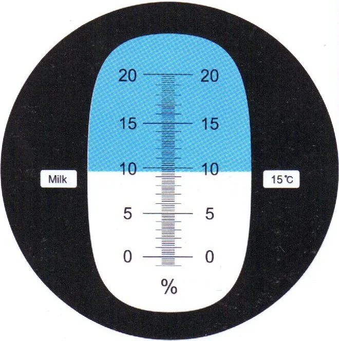 Измеритель концентрации молока, анализатор молока, рефрактометр теплого молока 0-20% Обнаружение влажности белка