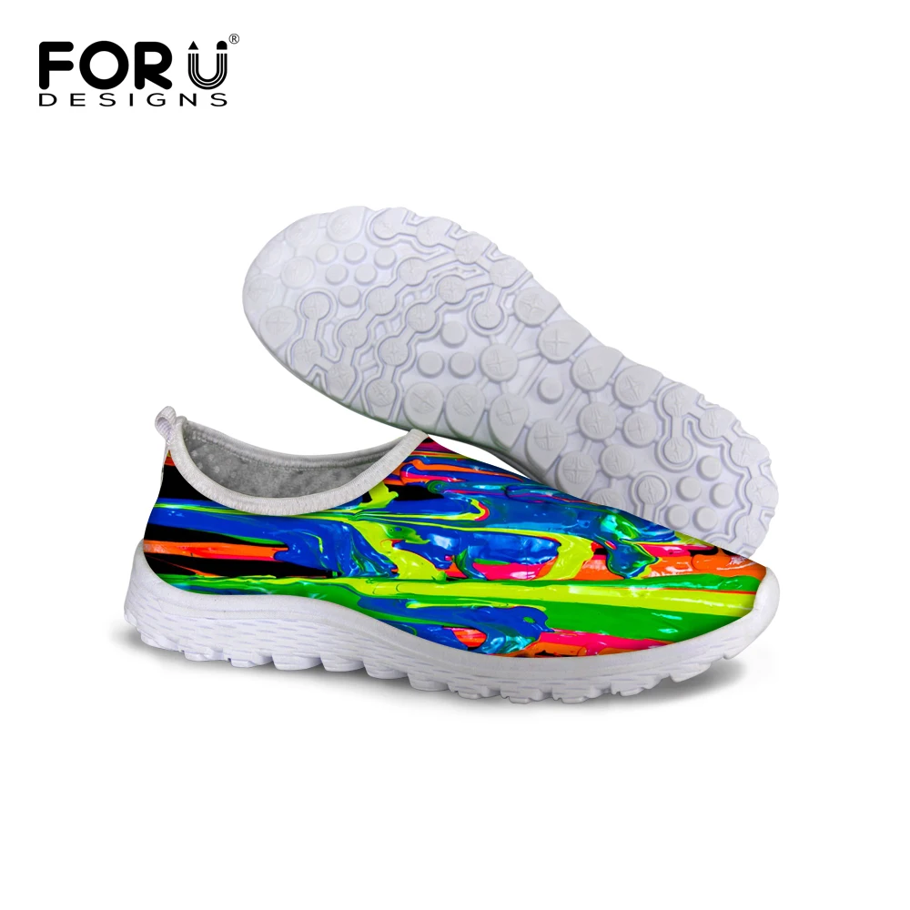 

FORUDESIGNS Women Comfortable Casual Shoes Super Light Mesh Lady Female Shoes Zapatillas Deportivas Woman Flat Footwear Sapatos