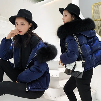 

Real Raccoon fur 2017 Winter jacket women down jackets women'S Duck down outerwear coat short long sleeve parka overcoats