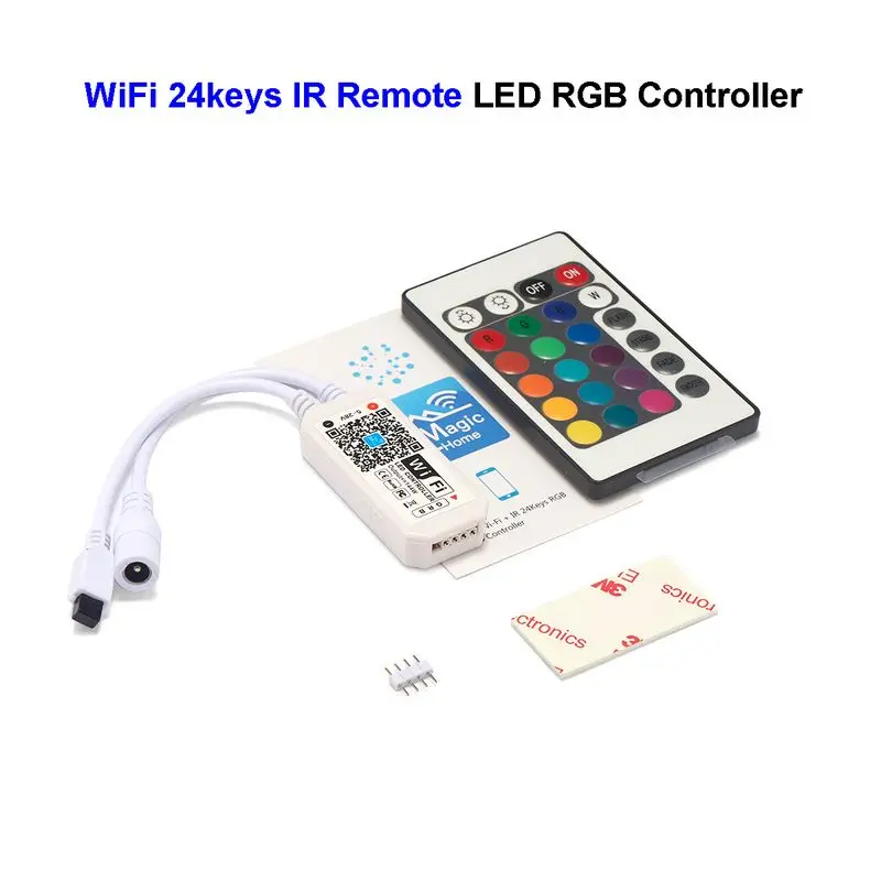 Умный миниатюрный пульт дистанционного управления RGB RGBW 30 шт. музыка 24 клавиши ИК