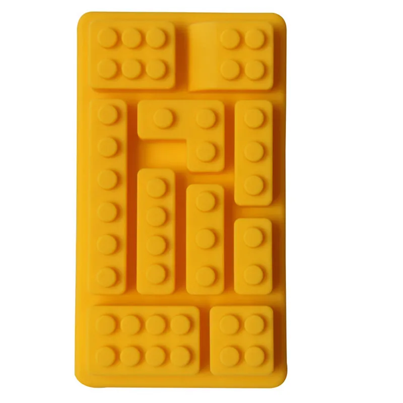 Прямоугольные блоки Lego в форме кирпича сделай сам поднос для шоколада
