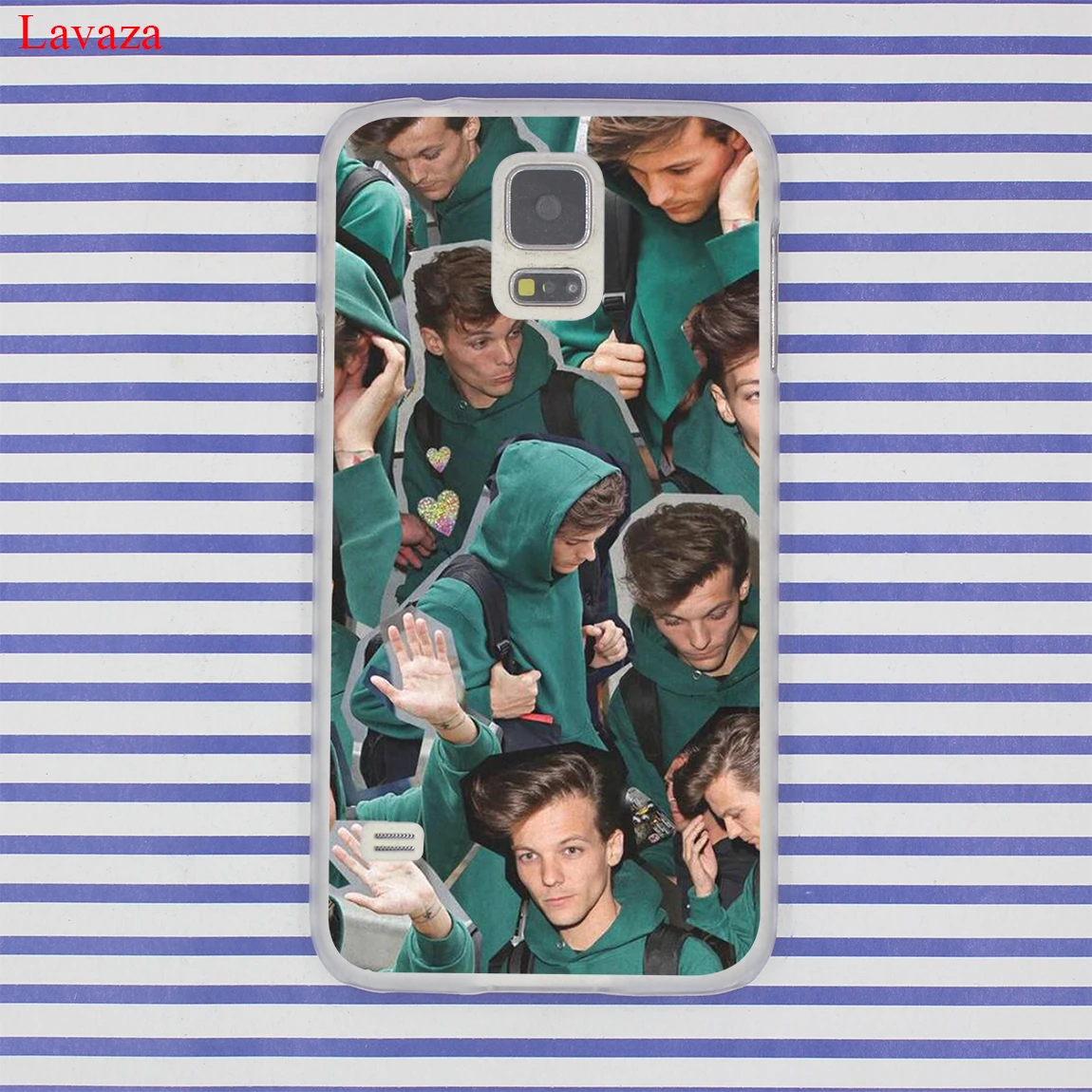 Lavaza One Direction 1d Louis Tomlinson Hard Case Transparent for Samsung Galaxy S6 S7 S8 S9 Edge Plus S5 S4 S3 & Mini Cover