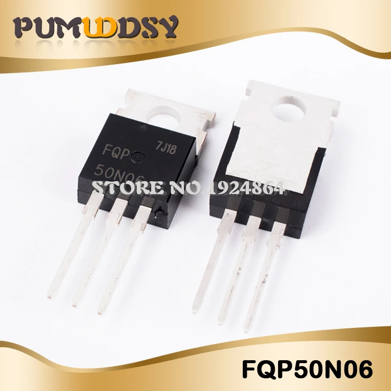 100 шт. FQP50N06 50N06 MOSFET TO-220 N-CH 60В 50A новый оригинальный IC | Электронные компоненты и