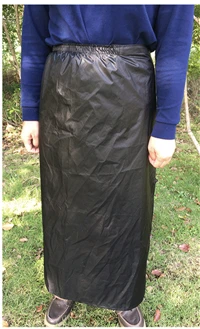 ZXQYH уличный походный дождевик водонепроницаемый дождевик напольный коврик для кемпинга ковер горный грязный фартук пончо Сумка Чехол легкий - Цвет: black