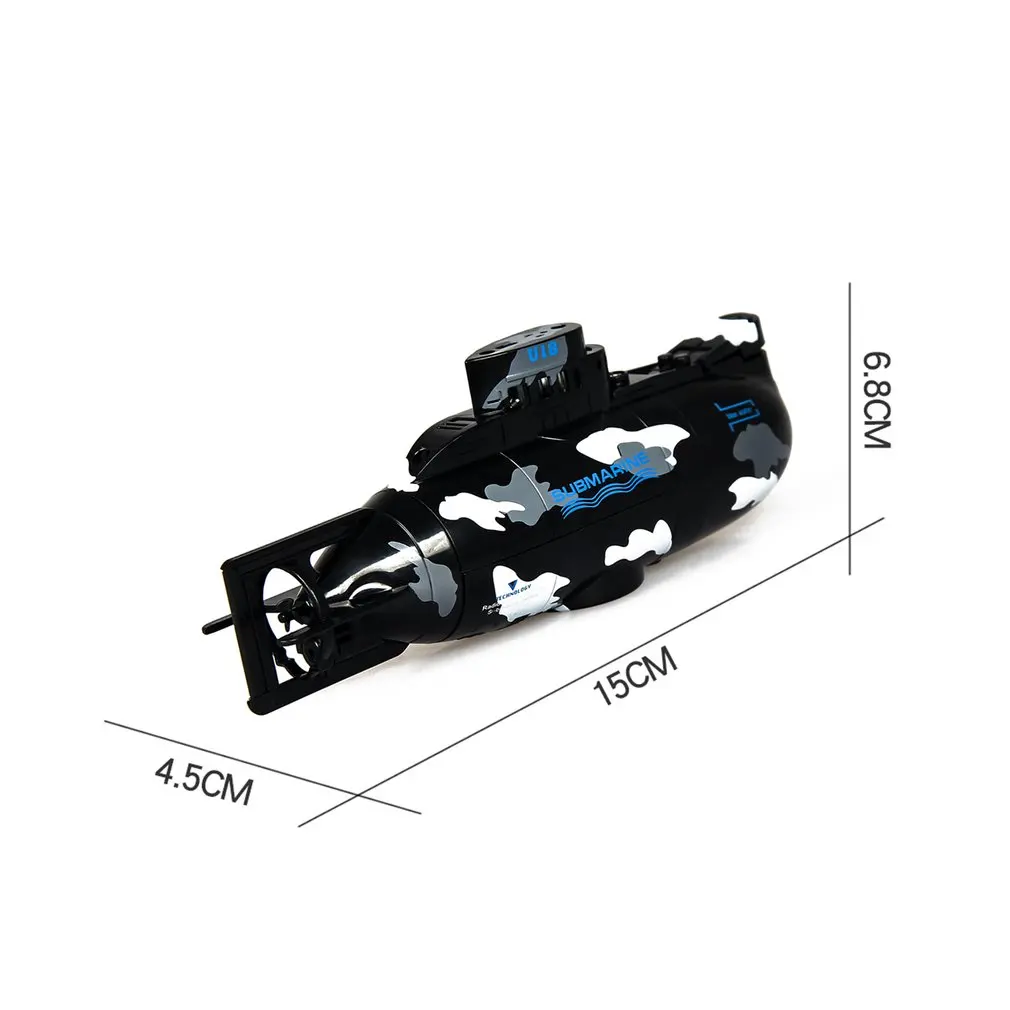 Беспроводная мини-субмарина с дистанционным управлением, плавающая мини подводная лодка, Детская летняя игрушка для воды, перезаряжаемая игрушка с дистанционным управлением