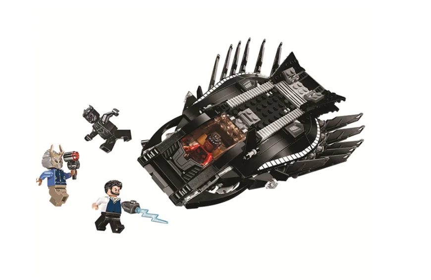 

10837 Super Heroes Royal Talon Fighter Attack Movie Building Block Bricks Toy Compatible With Legoings 76100 Black Panther