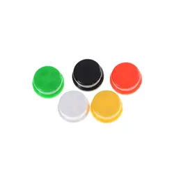 Новые Горячие 20 шт./лот круглый тактильные колпачки кнопок для 12*12*7,3 мм тактные переключатели 5 цветов переключатель кепки продажи