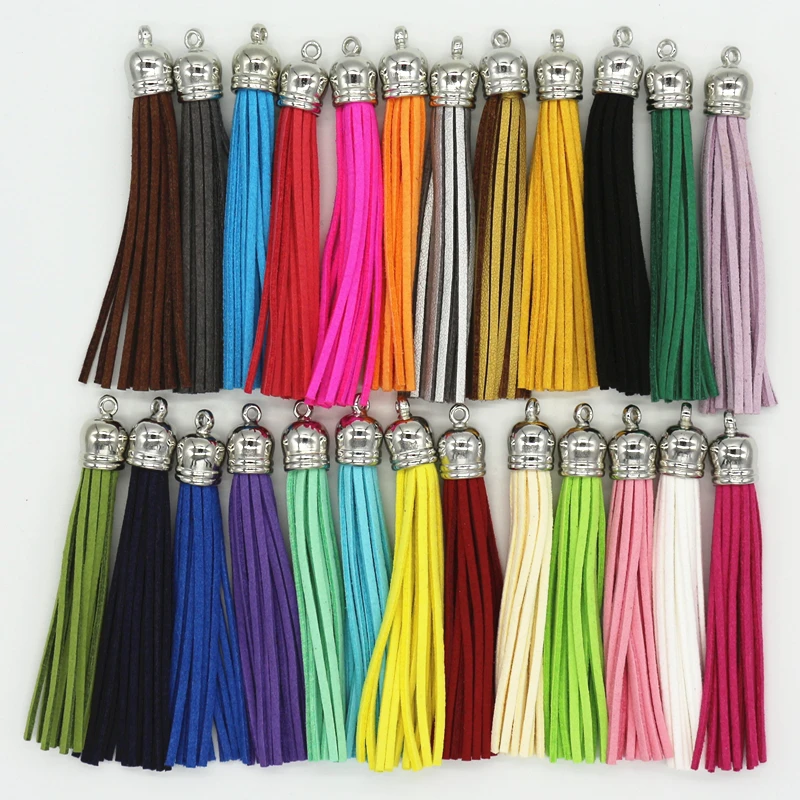 25pcs Mix Color 85mm Suede Leather Tassel Long Tassels Pendants For Keychain Cellphone&Bags DIY Jewelry Accessories Making 25pcs Mix Color 85mm Suede Leather Tassel Long Tassels Pendants For Keychain Cellphone&Bags DIY Jewelry Accessories Making