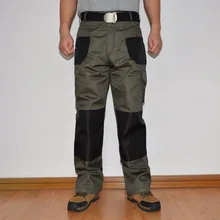 Мужские брюки карго, военные тактические брюки, мульти карманы, полная длина, рабочие брюки, оливковый черный цвет, для мужчин размера плюс ID711
