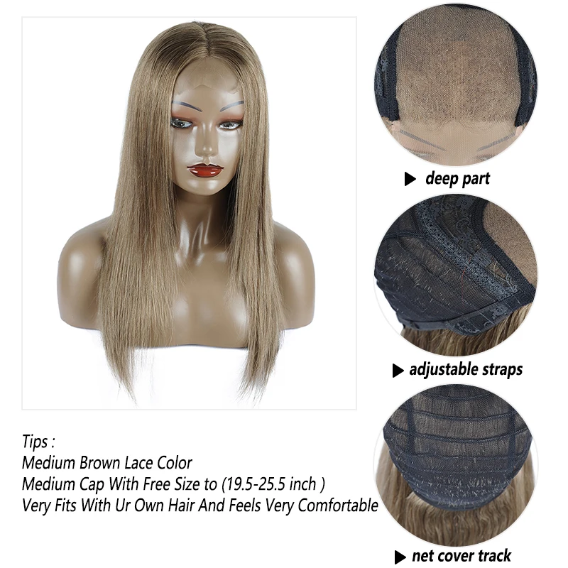 Pinshair светло-зеленые парики с прямыми волосами 4*4 синтетическое Закрытие человеческих волос парики бразильские не Реми волосы парик шнурка для черных женщин