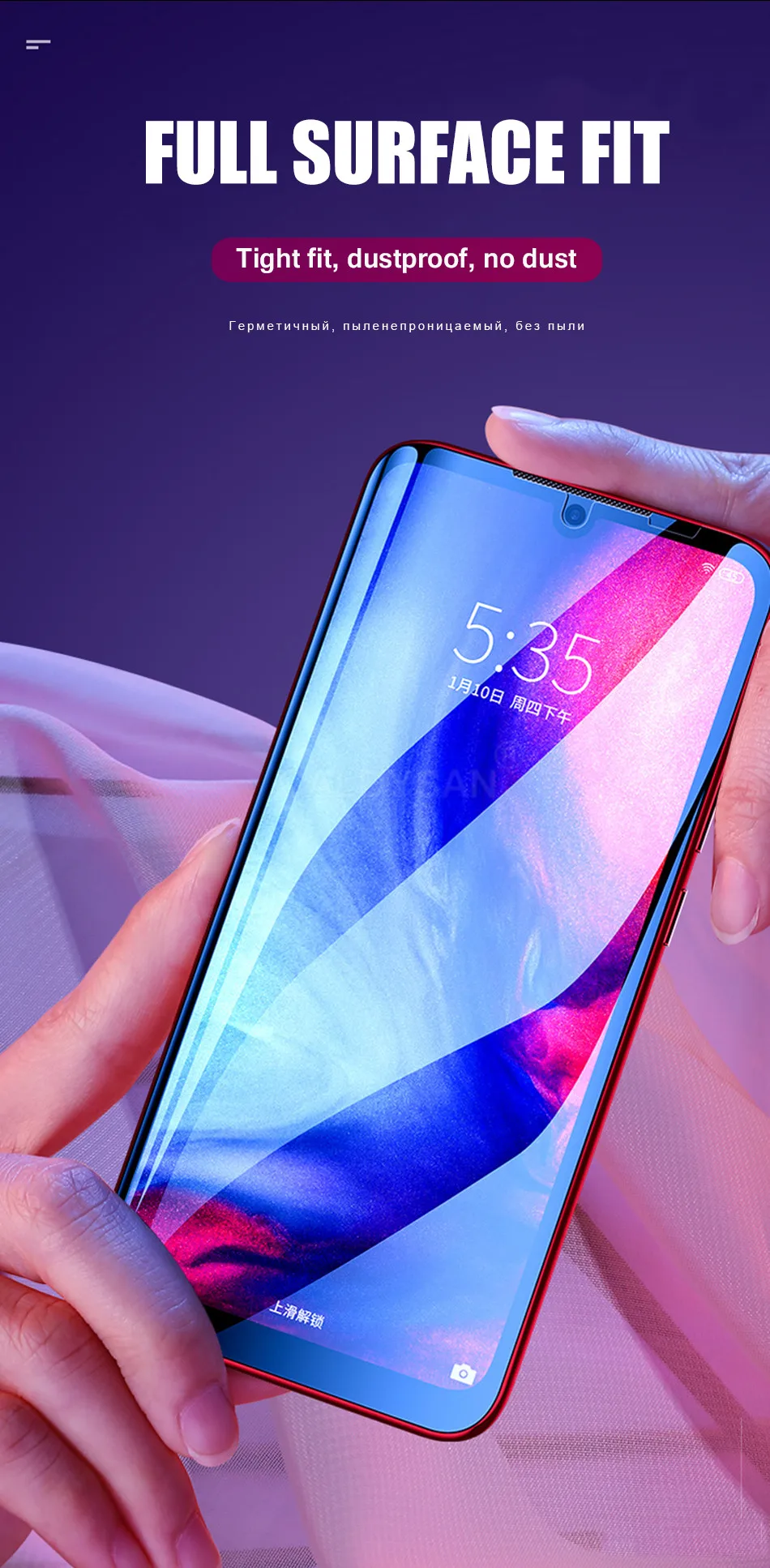 20D изогнутое закаленное стекло для Xiao mi Red mi 7 Note 7 Pro 6 Pro Защитная пленка для Xiaomi mi 9 SE 8 Lite защитное стекло