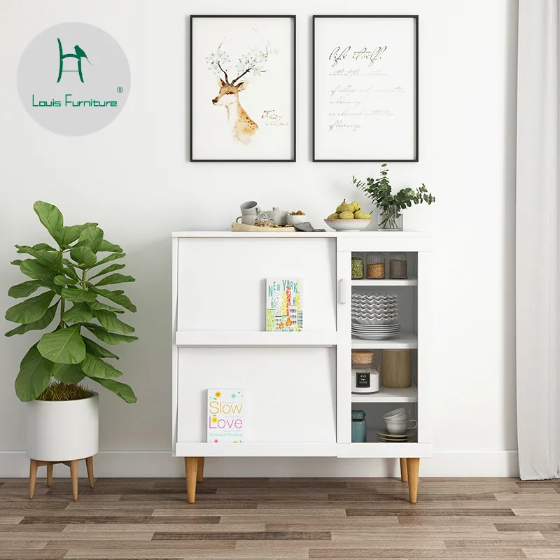 

Louis Fashion Sideboards Nordic Restaurant Side Store Modern Minimalist Japanese Multi Function Kitchen Microwave Lounge