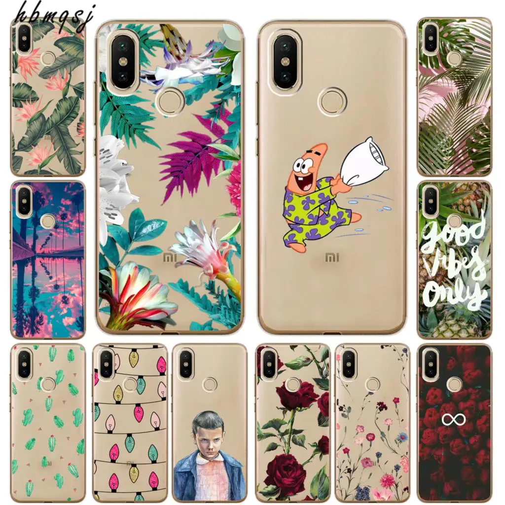 

Cute funda for xiaomi mi a2 case silicone soft tpu clear funny cartoon original coque for xiaomi mi a2 mobile phone back cover