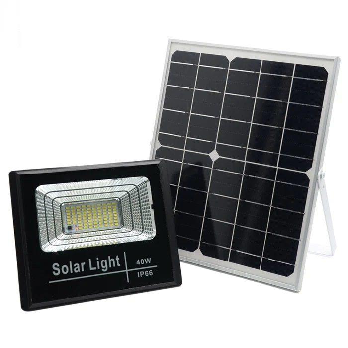 

40W Remote Control Solar Flood Light Aluminum Alloy Outdoor Lighting Solar Lamps