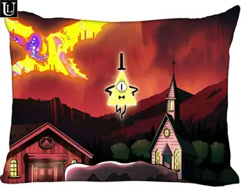 

Custom Gravity Falls Rectangle Pillow Cover Size45x35cm (one side) Print Custom Zipper Polyester Cotton Pillowcase more size