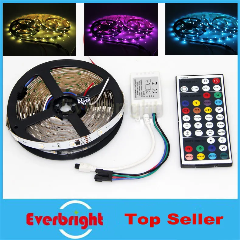 

5M 150LEDs SMD5050 2811IC RGBW Waterproof IP67 Flexible Digital LED Strip Light DC12V 30LED/m + 38 key Remote controller