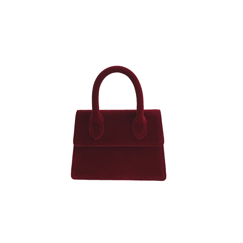 

2019Bag Women Tote Bag Shoulder Bags Designer Handbags High Quality Velour Flap Versatile Korean Version New Velvet Mini Handbag