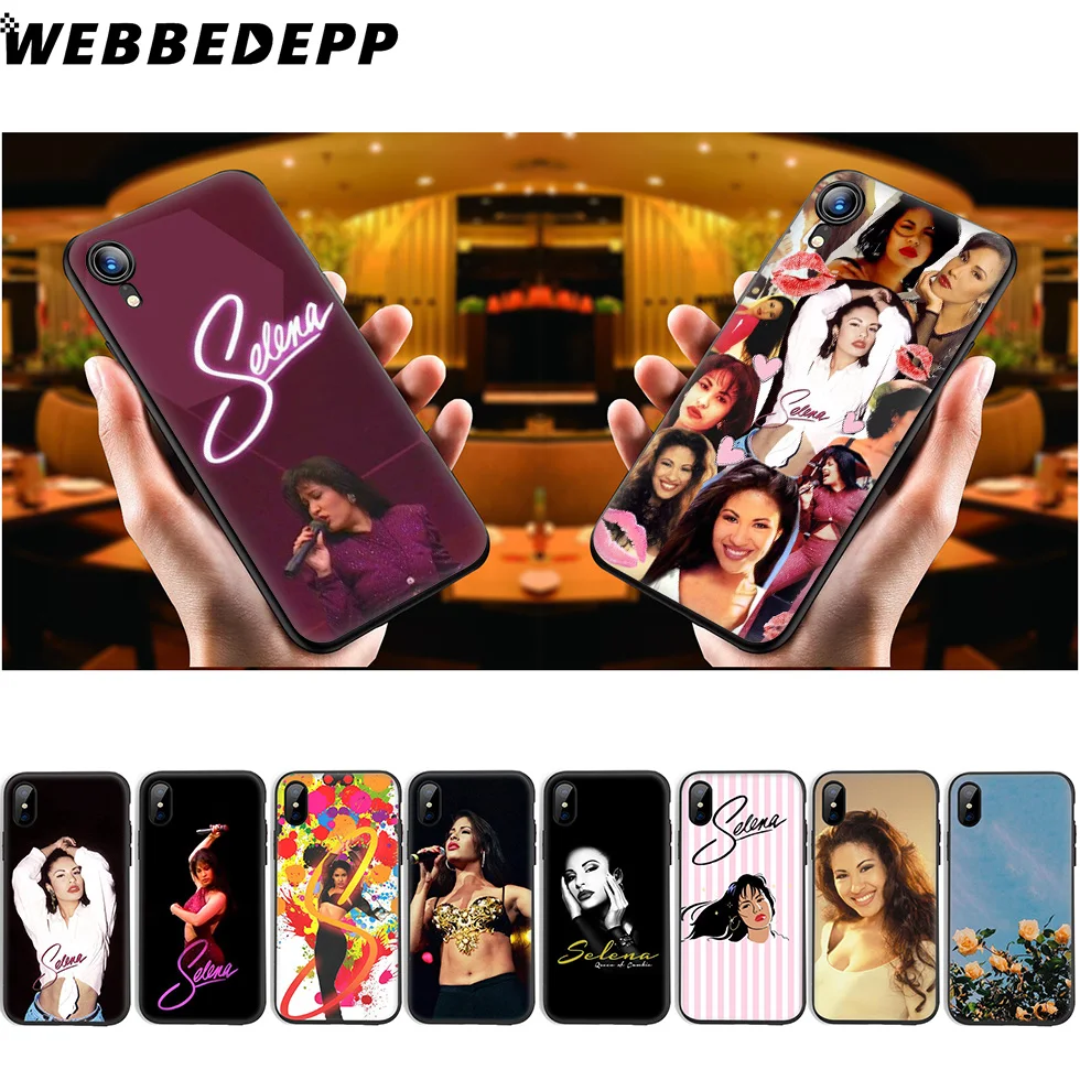 

WEBBEDEPP Selena Quintanilla Soft Silicone Case for iPhone 11 Pro Xr Xs Max X or 10 8 7 6 6S Plus 5 5S SE Case 8 Plus