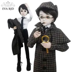 24 "24 дюймов полный набор SD кукла 60 см детектив для мужчин мальчик 1/3 Соединенные куклы Шерлок Холмс BJD игрушка фигурку + одежда макияж