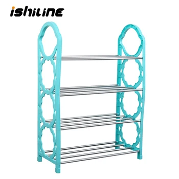 

1pc Stainless Steel Shoes Shelf Easy Assembled Shoe Rack Cabinet Shoes Organizer Stand Holder Keep Home Neat Shoe Box