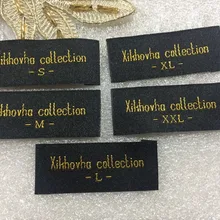 Индивидуальная одежда бирки для одежды/тканые этикетки/пользовательские этикетки одежды/основные этикетки/размер этикетки 1000 шт./партия