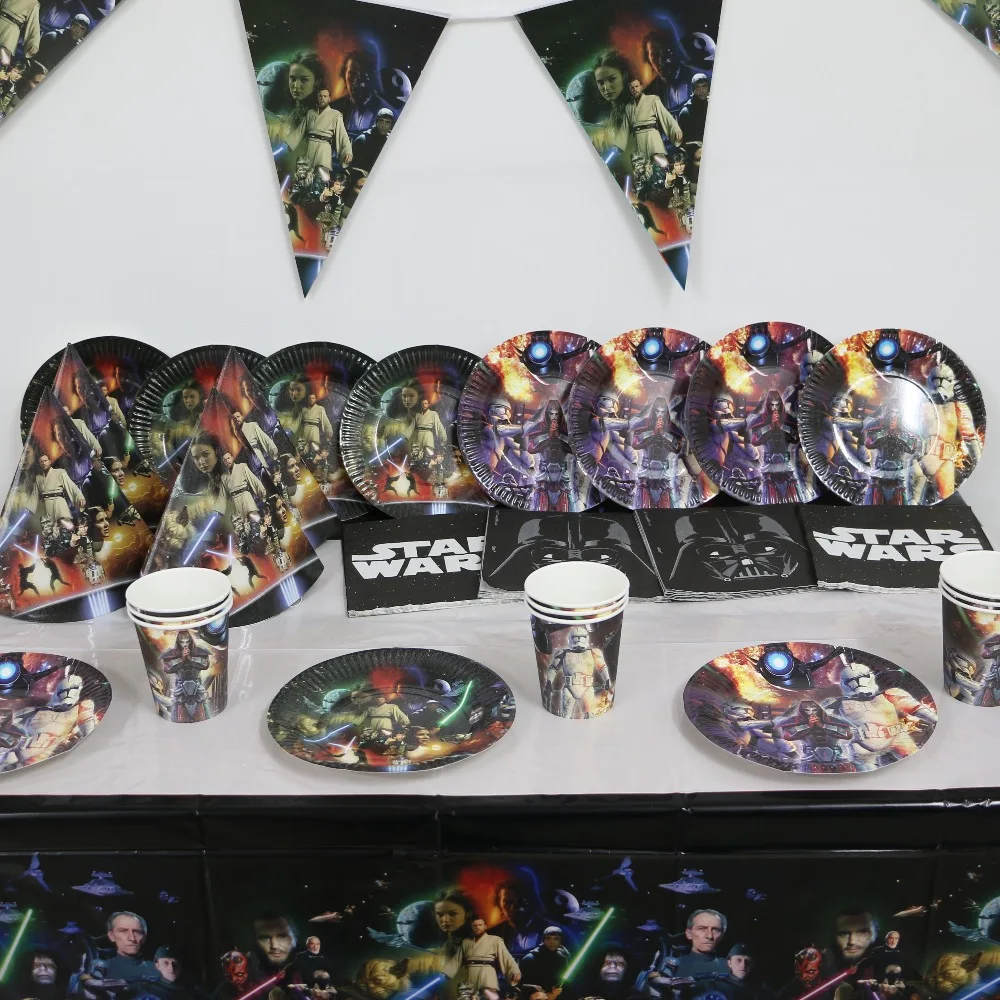 

10 people use star wars baby birthday party decorations kids event party supplies party decoration plate cup napkins ect