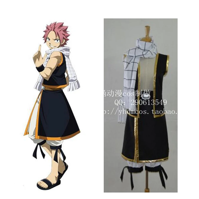 Новинка 2016 костюм для косплея Natsu Dragneel из аниме Фея хвост | Тематическая одежда и