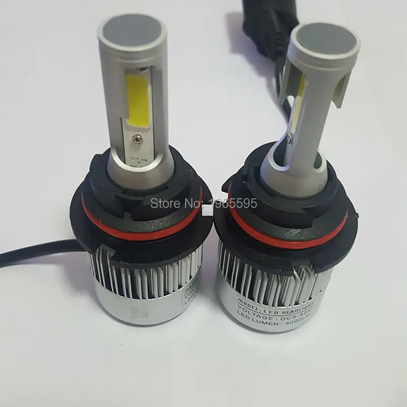 hb1 9004 cree cob led car headlight hid xenon halogen bulb 05