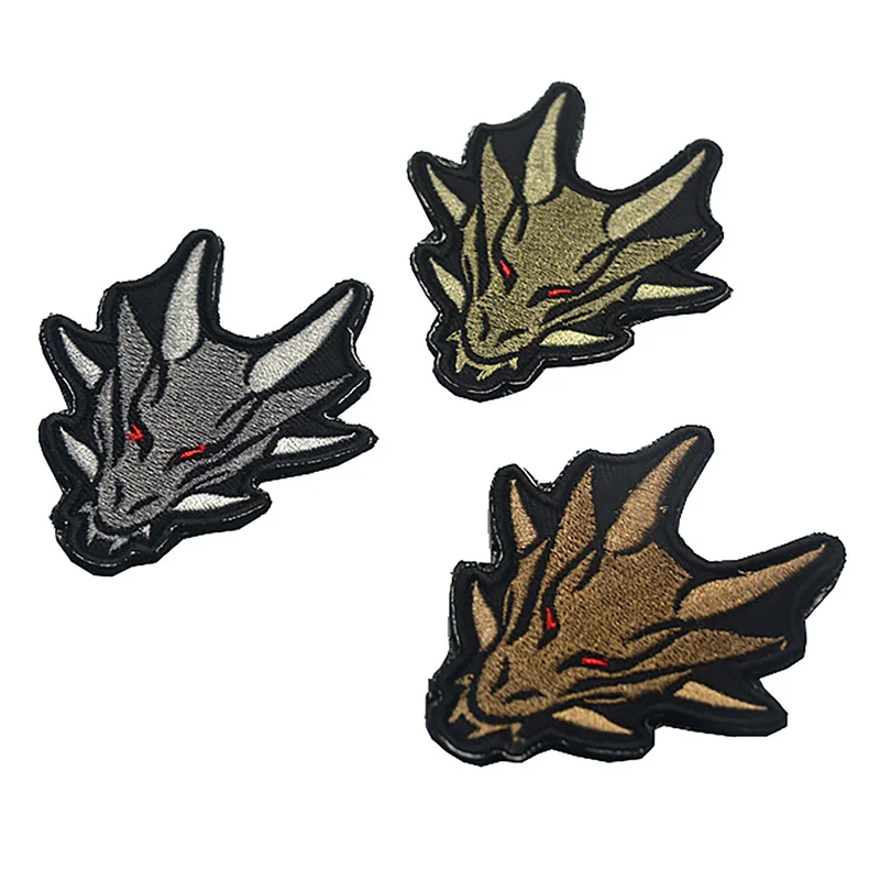 Hunting Bag Accessories Emboidery Wild Animal Hook and Loop Fastener Stickers DIY Bag Decoration Accessories