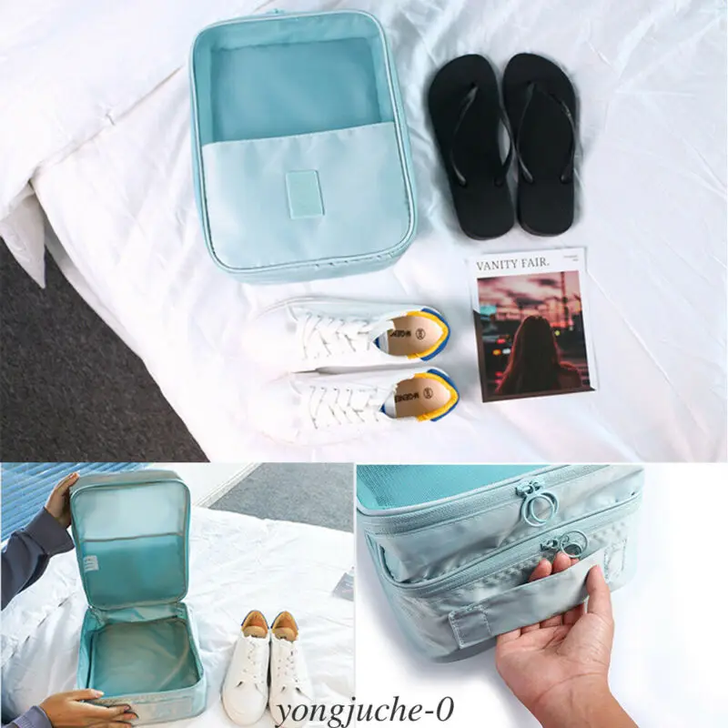 Portable Waterproof Travel Storage Bag Organizer Shoes Pouch Shoe Tote Case Zip Travel Storage Bag Portable Organizer Sorting