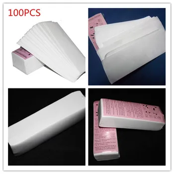 

New 100pcs pack Professional Hair Removal Tool Depilatory Paper Nonwoven Epilator Women Wax Strip Paper Roll Waxing Smooth Legs.
