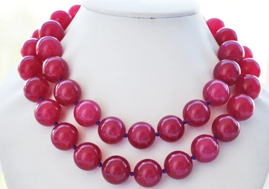 

ddh001876 BEAUTIFUL 33" round plum jasper bead necklace