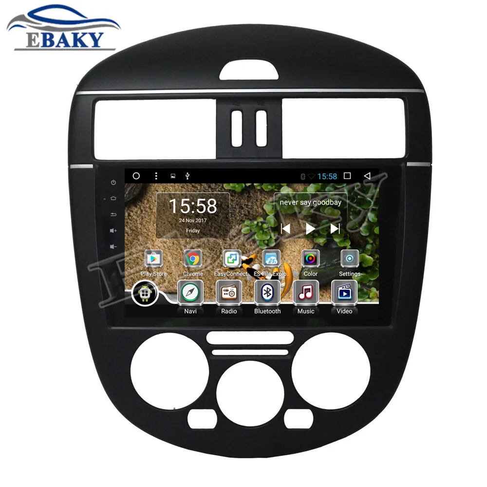 Sale NaviTopia 9inch 1GB/2GB RAM Quad Core/Octa Core Android 7.1/8.1 Car DVD Radio for Nissan Tiida L 2011 2012 2013 2014 2015 GPS 1