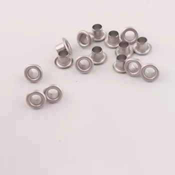 

500pcs/lot 6mm outer mini Grommets Nickel color plated Eyelets round shape for garment bag shoes diy hardware accessories