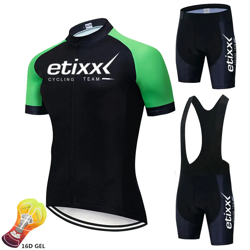 

etixx 2019 Cycling Clothing Men Cycling Set Bike Clothing Breathable Anti-UV Bicycle Wear/Short Sleeve Cycling Jersey Sets
