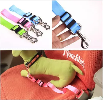 

400pcs/lot * Cat Dog Pet Safety Car Vehicle Strap Seatbelt Seat Belt Adjustable Harness Lead