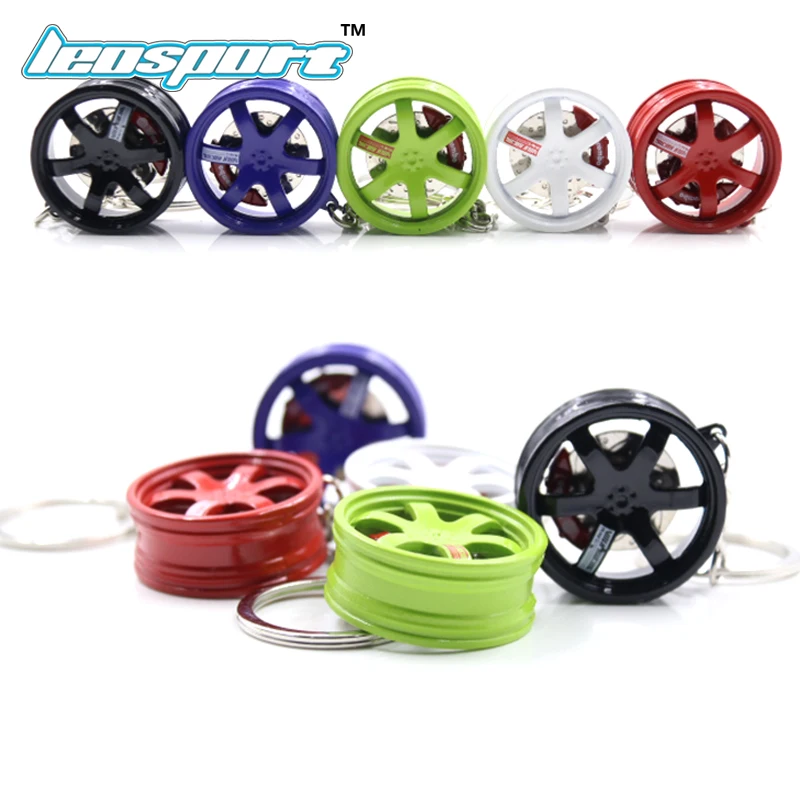 

RIM wheel keychain Car wheel Nos Turbo keychain key ring metal with Brake discs T37
