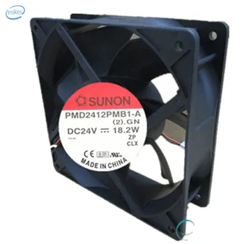 

PMD2412PMB1-A(2).GN Variable Frequency Cooling Fan DC 24V 0.76A 13.7W/18.2W 4200RPM 12038 120*120*38mm 2 Wires