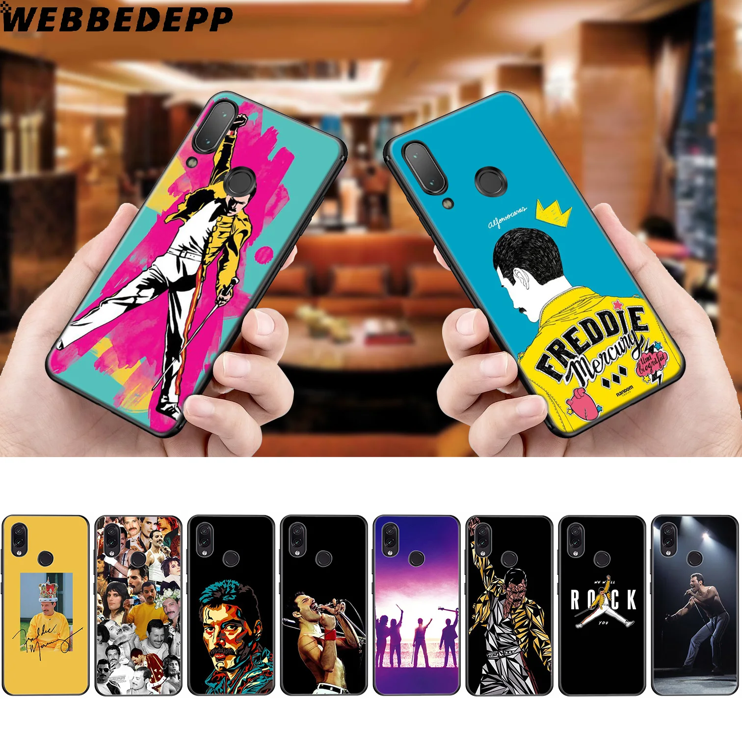 Мягкий чехол WEBBEDEPP Queen Freddie Mercury для Xiaomi Redmi K20 7A 4A 4X 5 5A 6 6A S2 Note 8 4 7 Pro Plus Prime |