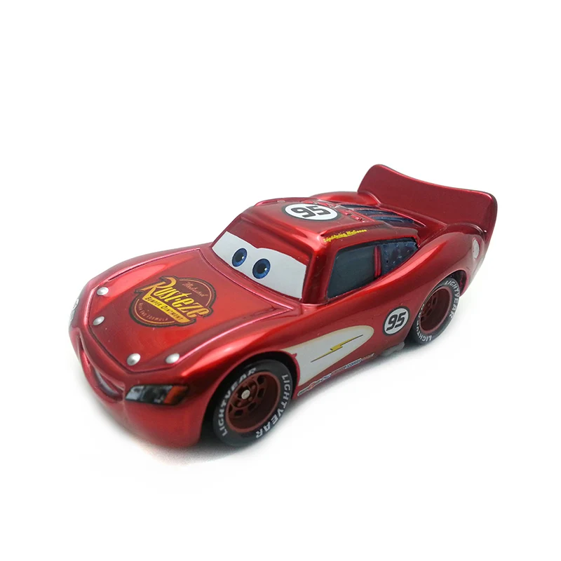 Disney Pixar Cars Gold Dinoco синий черный полицейский Молния Маккуин литой игрушечный автомобиль для детей 1:55 Свободный бренд и - Цвет: NO.95 McQueen