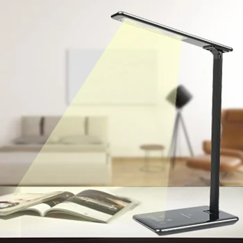 

LED Desk lamp multi-function smart phone wireless charging folding students learning to read the led touch