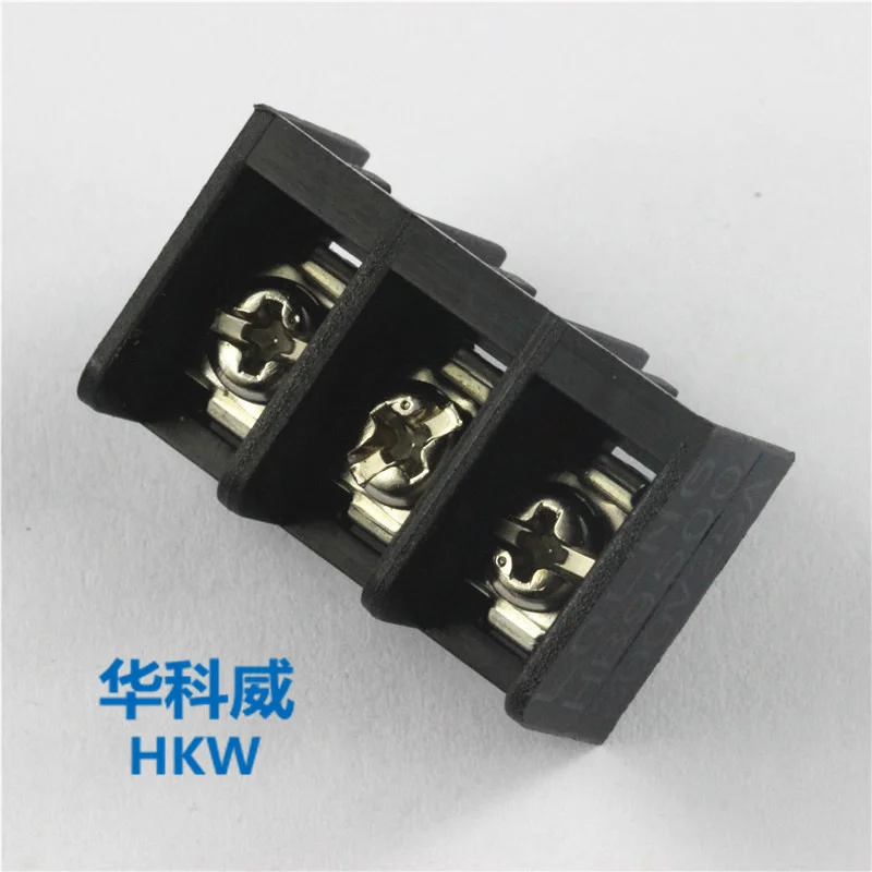 Free shipping 5pcs 9.5mm 3Pin PCB Screw Binding Post Terminal Block