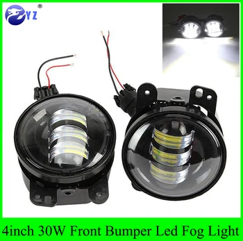 

1 Set 4inch 30W Front Bumper Led Fog Light For Jeep Wrangler JK 07-15 For Dodge Magnum 05-08 For Chrysler 300 PT Cruiser 05-10